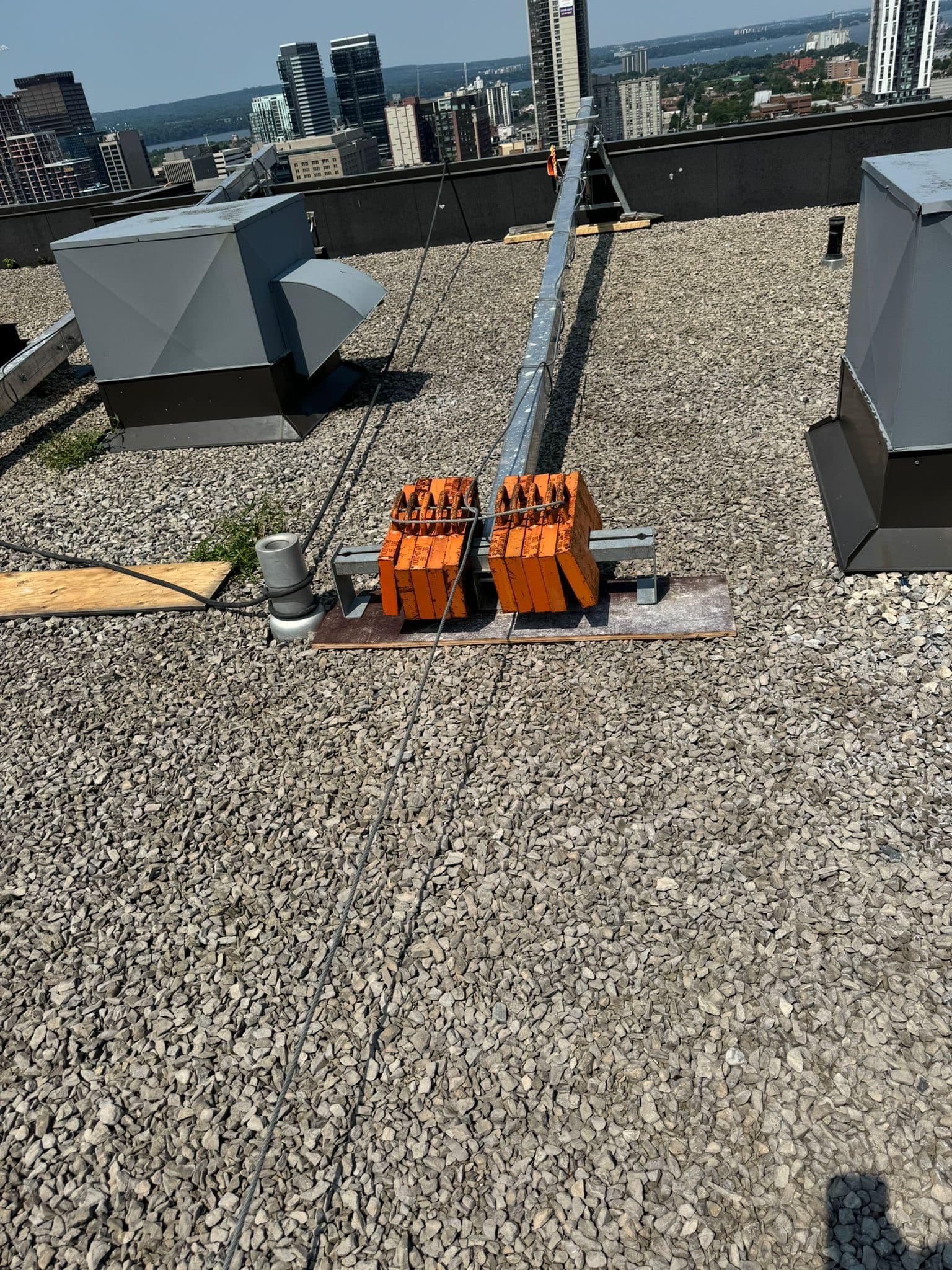 Rooftop work equipment
