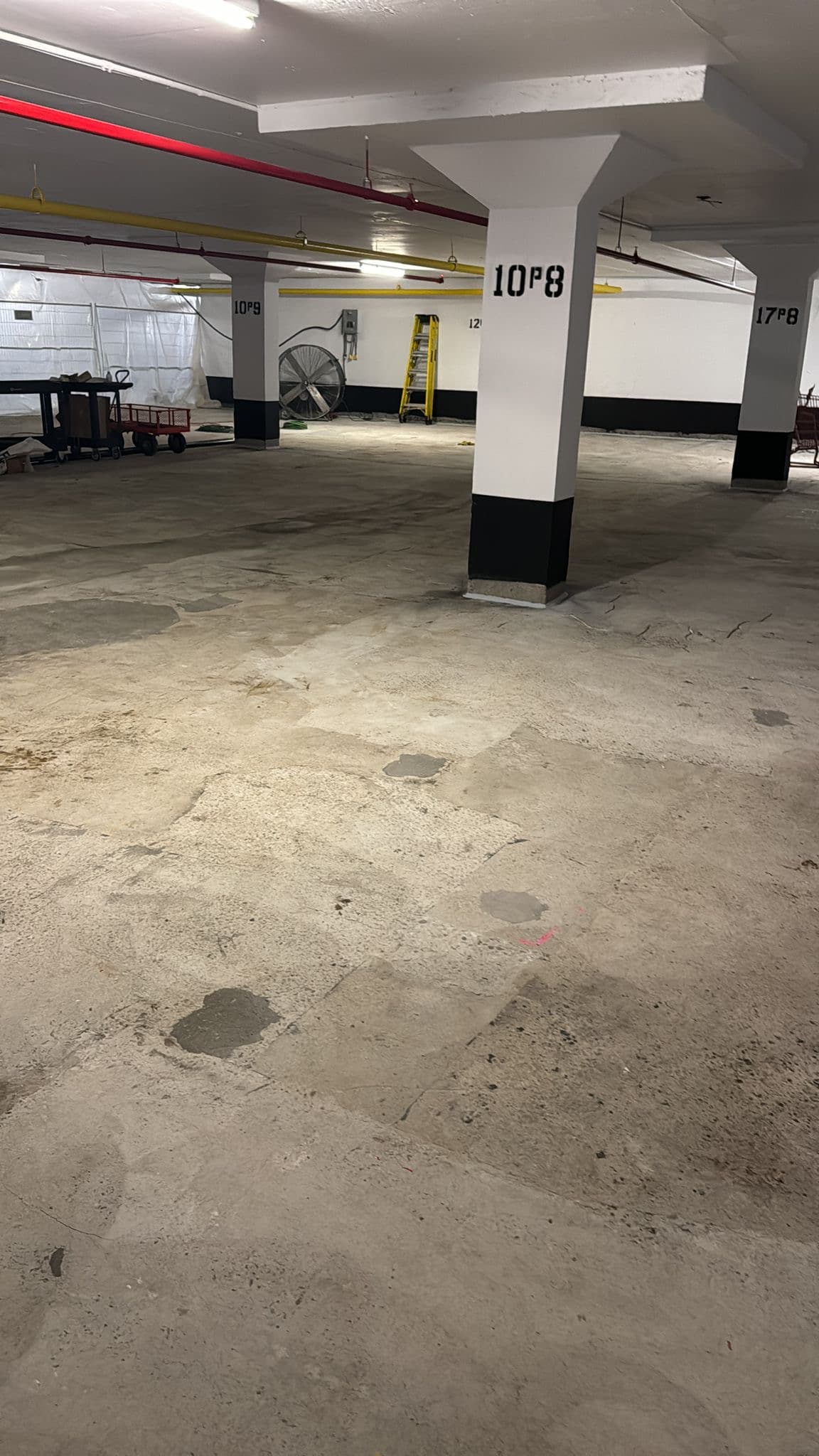 Garage columns repair