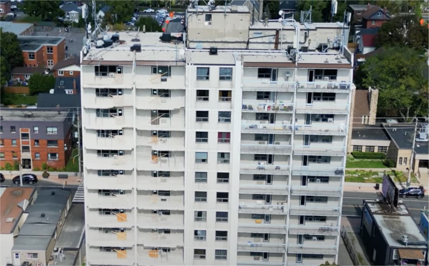 Balcony before restoration