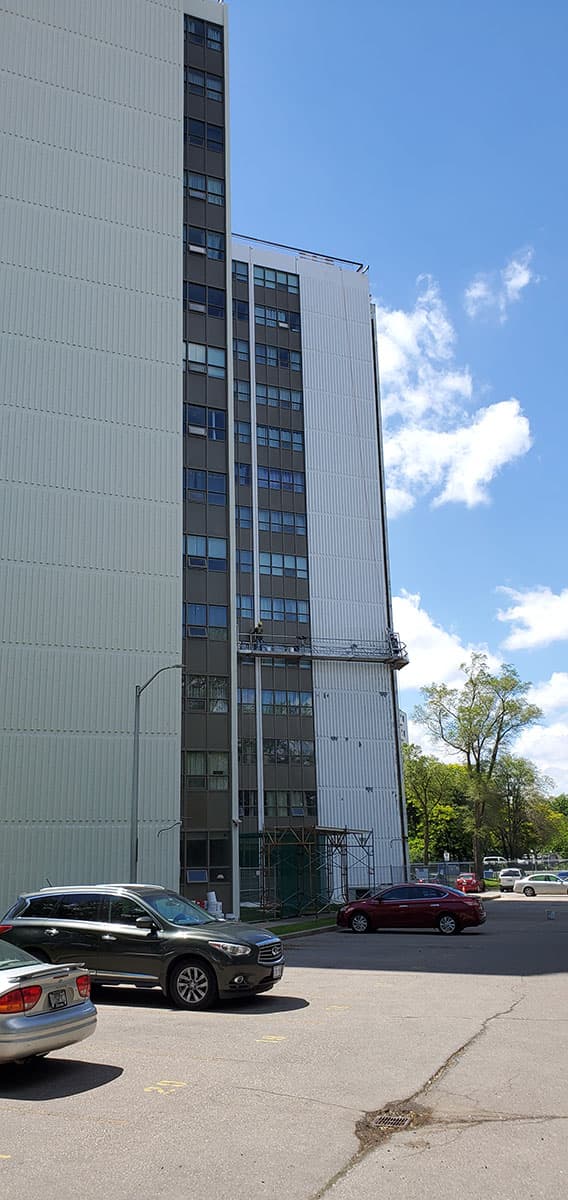 Commercial coating project